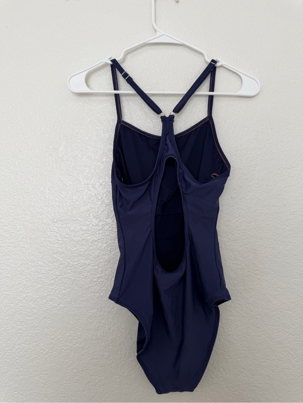 TEMPT ME Navy Blue Athletic Racerback One Piece Swimsuit - Size S - Picture 4 of 9